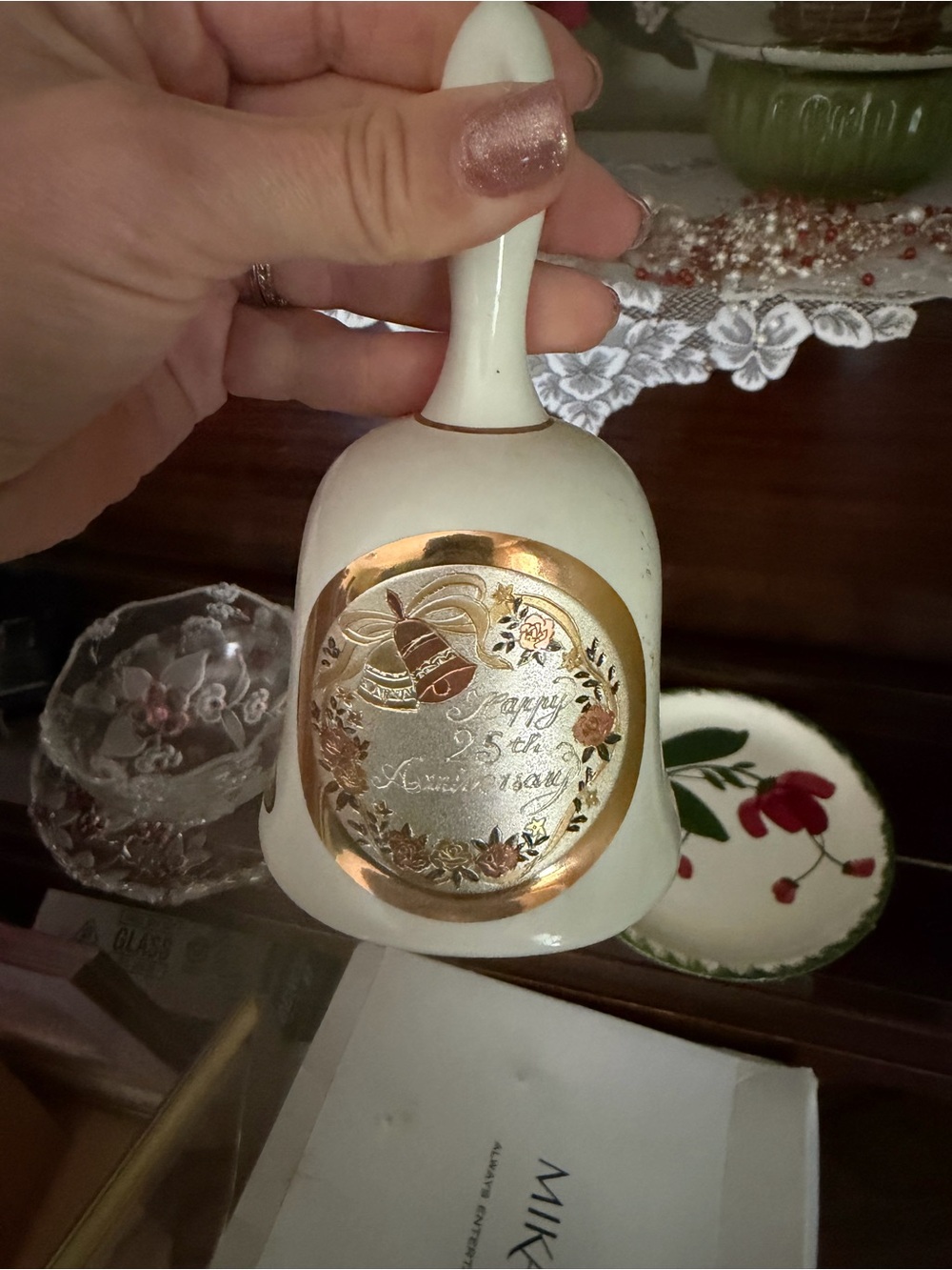 Chokin 25 anniversary wedding bell